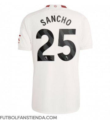 Manchester United Jadon Sancho #25 Tercera Equipación 2023-24 Manga Corta